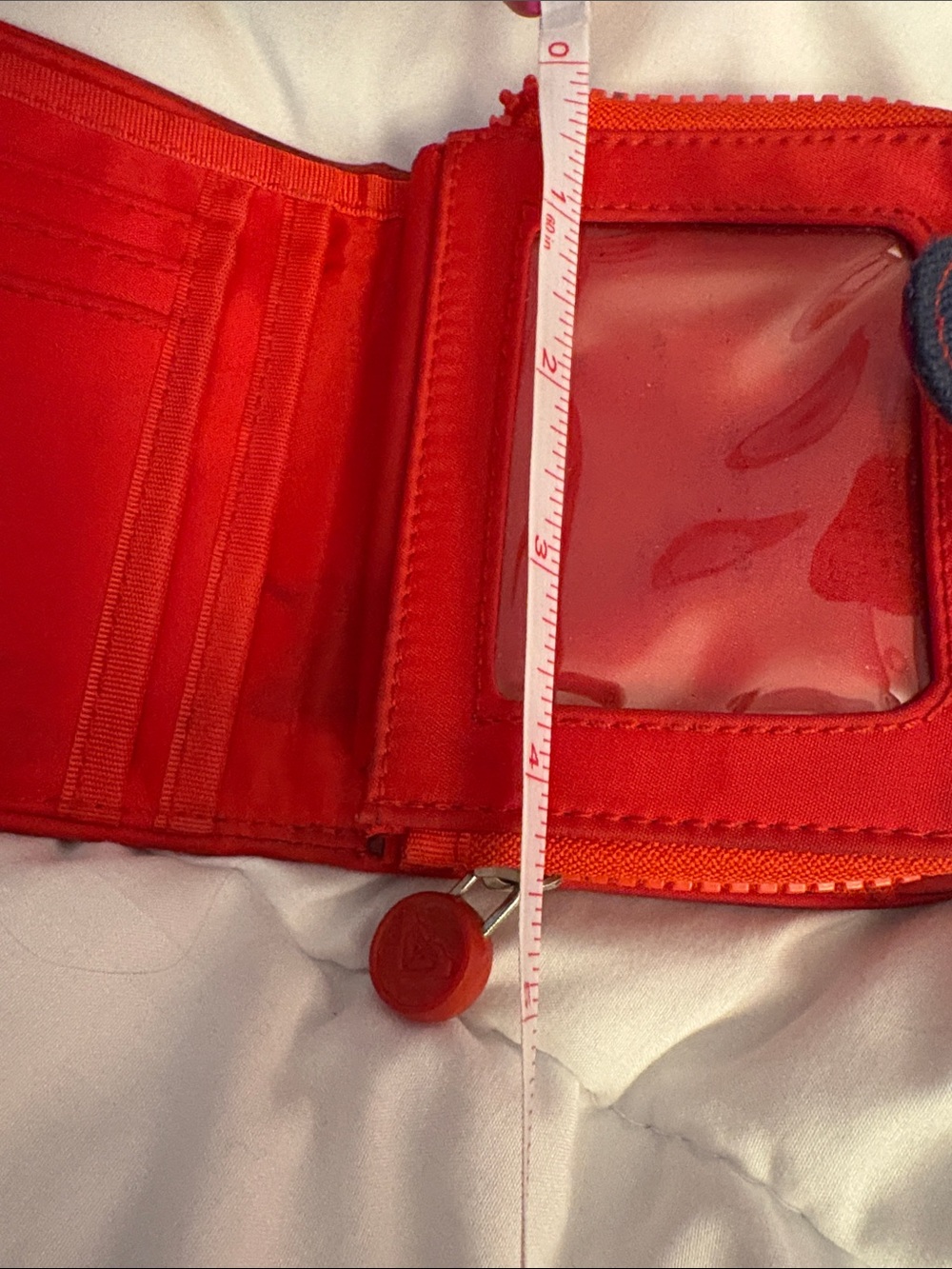 Roxy Denim Wallet with Red Floral Accent - Picture 6 of 8